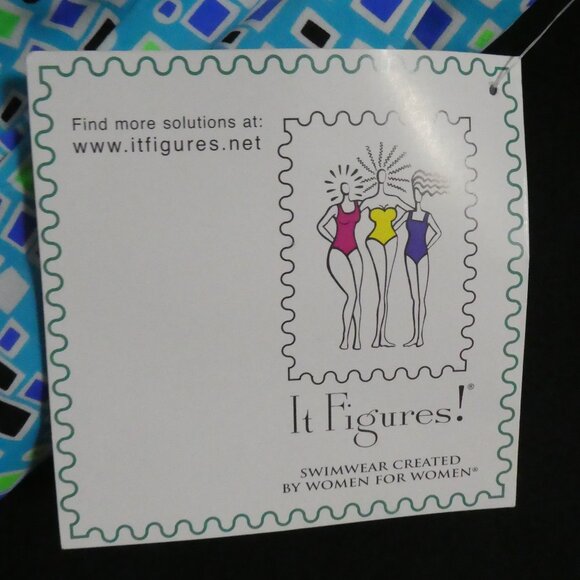 IT FIGURES! | size 12 | Swimsuit Top | Double Spaghetti Strap | NWT - Picture 11 of 16